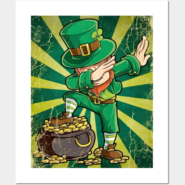 St. Patricks Gold Dabbing Wall Art by Science Busters Podcast